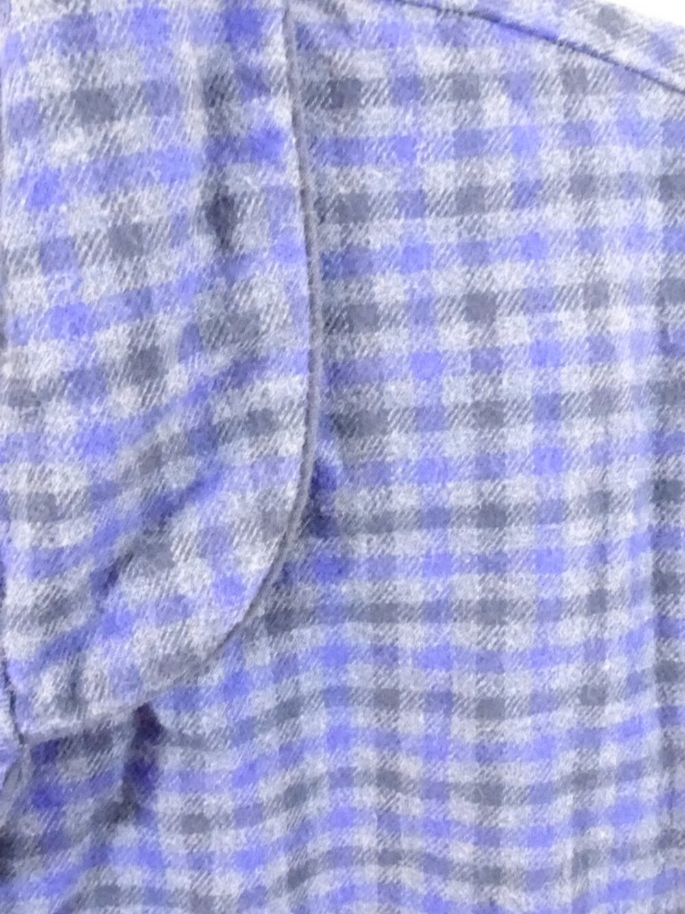 Bonsoir Plaid Blue Flannel Nightgown Women's Size S Cotton Long Sleeve Cozy - Picture 5 of 7